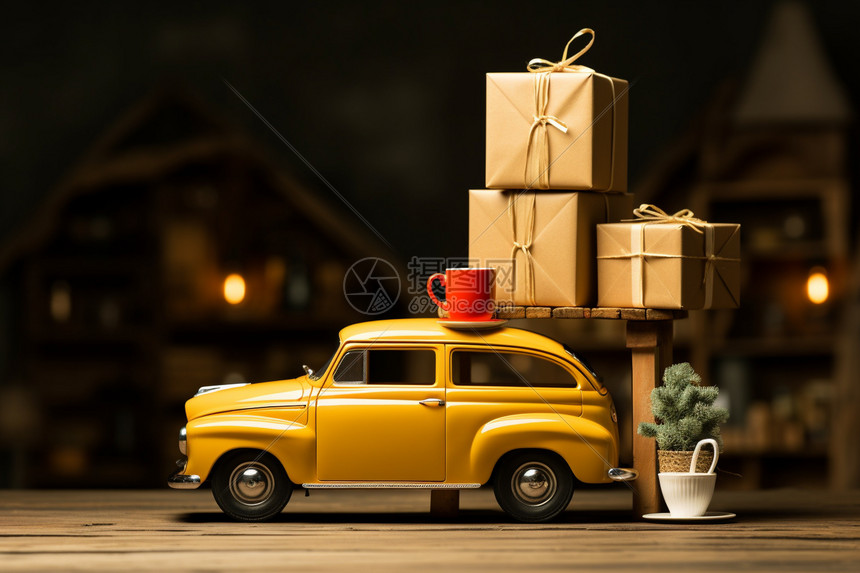 车辆与礼物模型图片