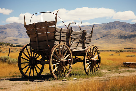 西部传统农用马车图片