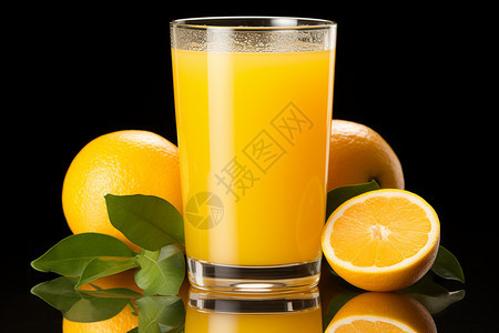 美味鲜榨橙汁图片