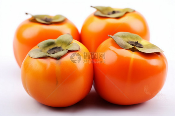 果实饱满的柿子图片
