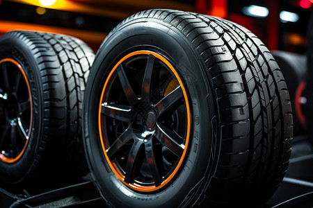 橡胶轮胎产品背景图片