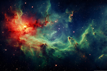 宇宙中的浩瀚星空图片