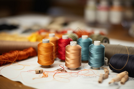 纺织工业的针线图片