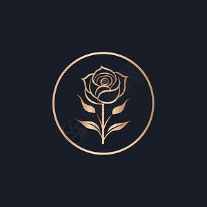 金色玫瑰logo高清图片