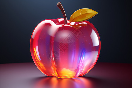 半透明水晶苹果图片