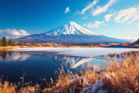 户外雪山风光图片