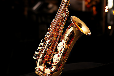 萨克斯管乐器背景图片