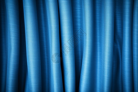 有垂感的蓝色窗帘面料图片