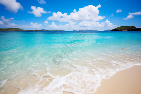 清澈水热带清澈蔚蓝的海水背景