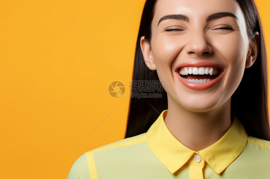 大笑的快乐女生高清图片下载-正版图片600422652-摄图网