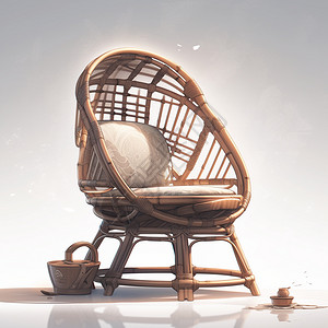 描绘的家具竹椅图片