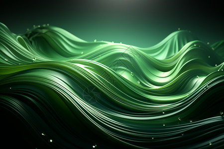 流动的绿色物体图片