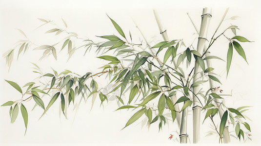大师画竹子背景图片