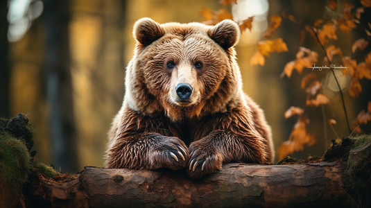 可爱的棕熊图片