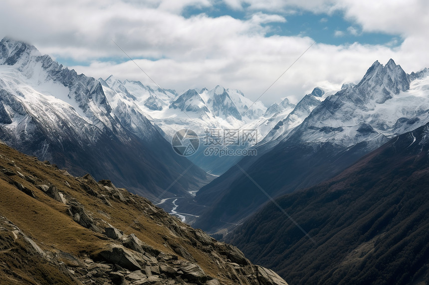 高山山脉图片