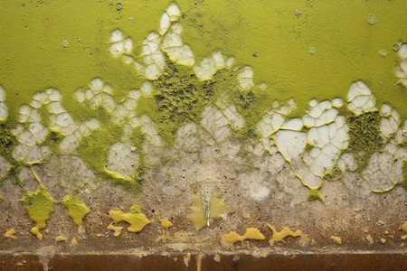 绿色发霉的墙壁背景图片
