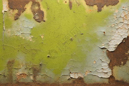 绿色潮湿的墙壁图片