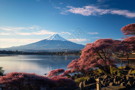 富士火山景观图片