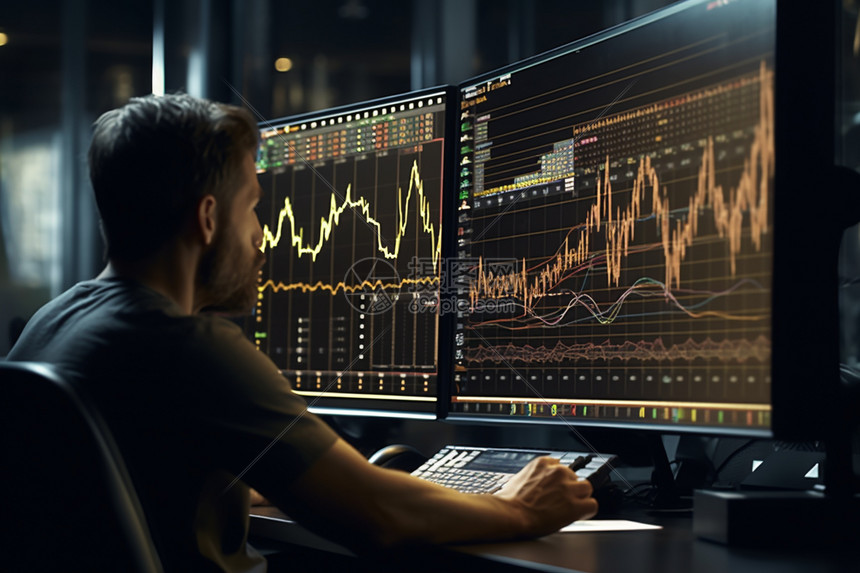 正在分析数据的员工高清图片下载-正版图片600425803-摄图网