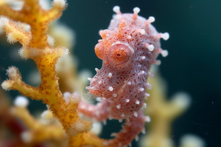 可爱小章鱼海洋生物海马背景