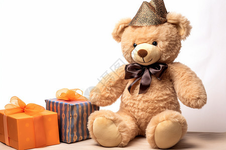 可爱的泰迪熊生日礼物图片