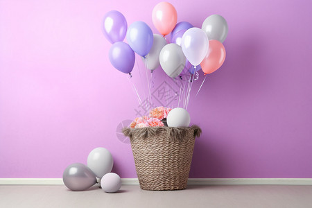 庆祝节日的装饰气球图片