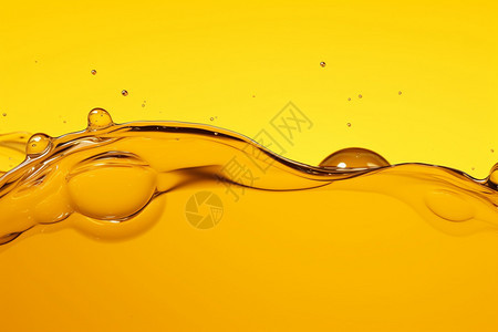 流动的黄色气泡波纹图片