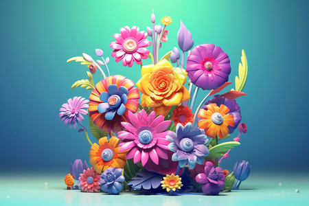 迷人的3D立体花卉图片