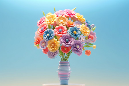 艺术创意的立体花朵图片