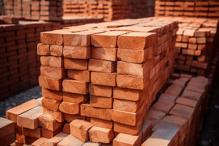 承包商生产的砖石材料背景图片