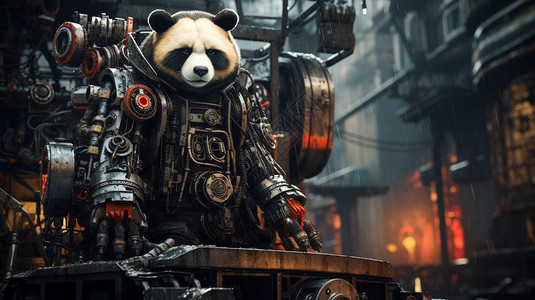 电影机械熊猫高清图片