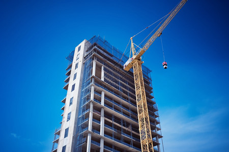 现代建筑施工楼体建筑施工背景