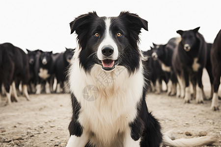 农场的牧羊犬图片