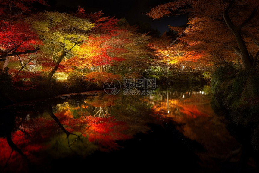 美丽的日本红叶图片