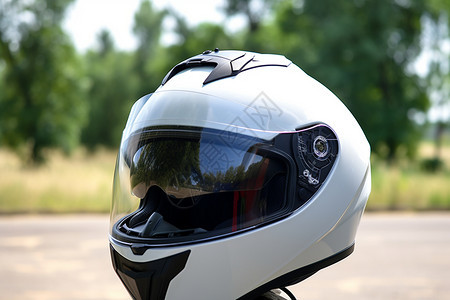 摩托车驾驶的安全头盔图片