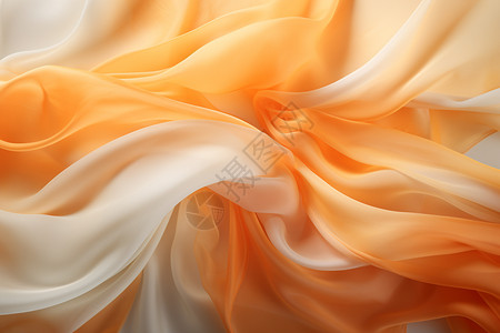 橙色丝绸背景图片