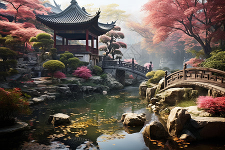 中式园林建筑景观图片