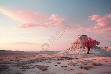 创意艺术的梦幻沙漠景观图片