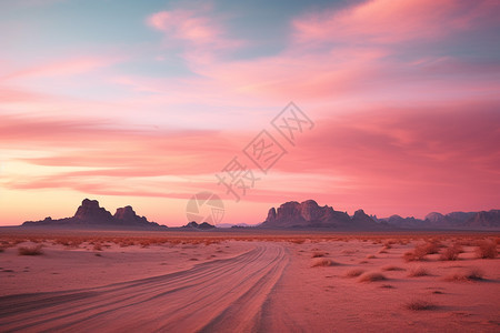 梦幻般的沙漠景观图片