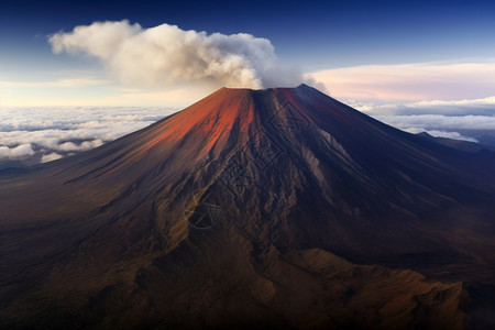 壮观的火山口景观图片