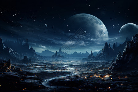 月球殖民地景观图片