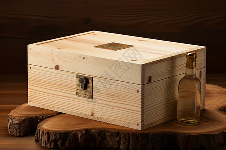 葡萄酒木质盒子图片