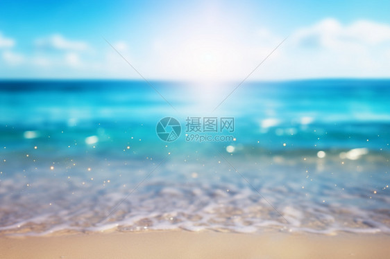 梦幻的度假海滩背景图片