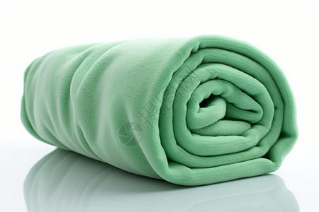 绿色的毛绒毯子图片