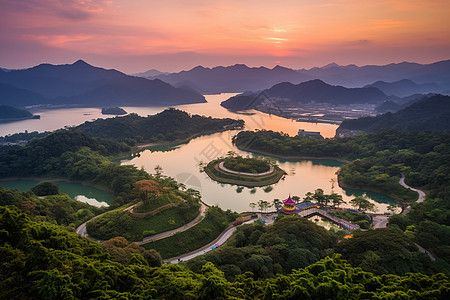 著名的山间风景区图片