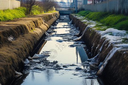 治理被污染水源被污染的河流背景