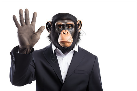 大猩猩装扮的商务人士图片