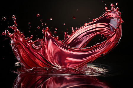 飞溅的液体红酒背景图片