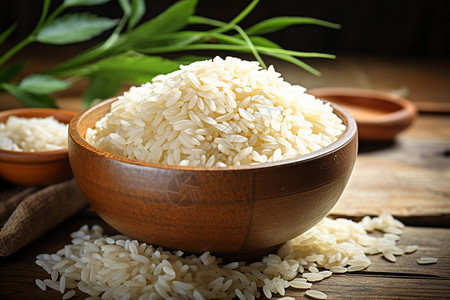 营养的谷物大米背景图片