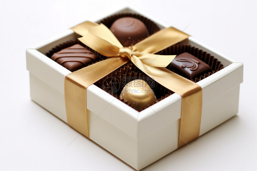 美味的巧克力礼盒图片